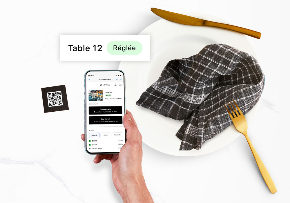 commande et paiement mobile à table